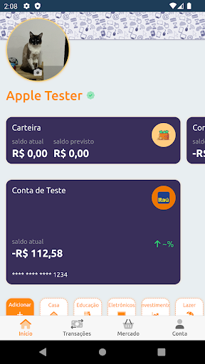 Android application GastaComigo? screenshort
