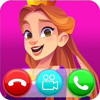 Fake video call from Princess - Dress up girl game
