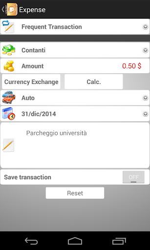 aMoney Lite - Money Management Screen 2