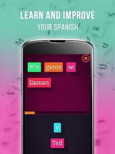 Learn Spanish Frase Game Captura de tela