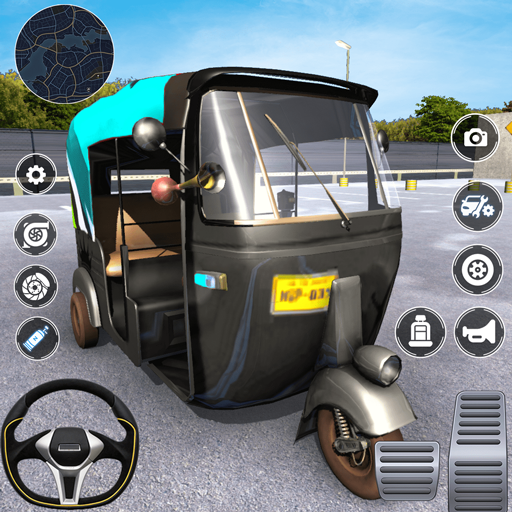 Rickshaw Driver Tuk Tuk Auto logo