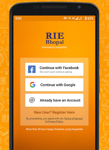 Android application RIE Bhopal Digital Library screenshort