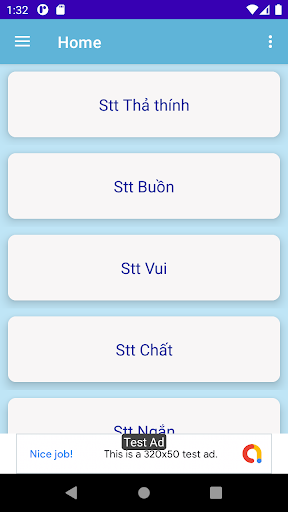 Android application Stt Thả Thính - Tâm Trạng screenshort