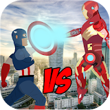 American Captain vs Avenging Iron Hero icon