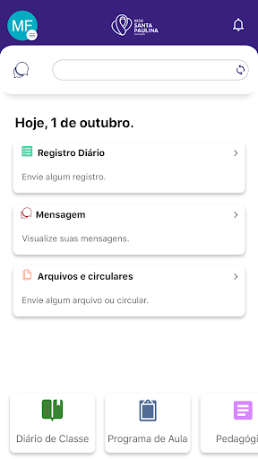 Android application RSP - Educação screenshort