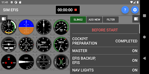 Sim EFIS Screen 3