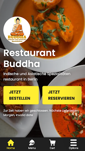 Android application Restaurant Buddha screenshort