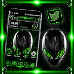 Cover Image of Скачать Alien Green Launcher Theme  APK