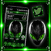 Alien Green Launcher Theme