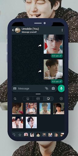 Android application Kim Bum Animated WAStickers screenshort