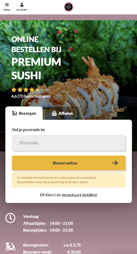 Android application Premium Sushi screenshort