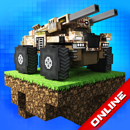 Blocky Cars tank games, online (God 'mode) 6.4.2