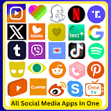 All in one Social media app icon