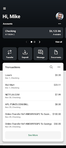 BankFirst Screen 2