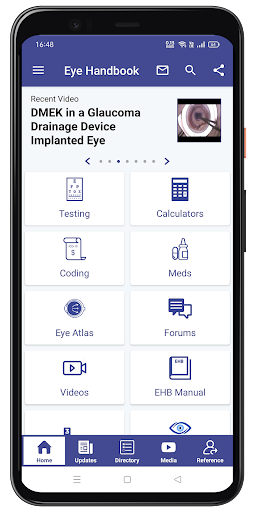 Eye Handbook screenshot for Android