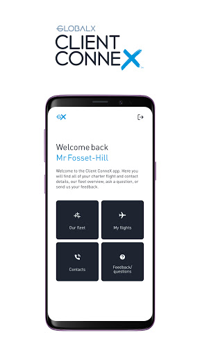 Android application Client ConneX screenshort