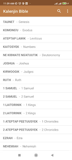 Android application Kalenjin Bible screenshort