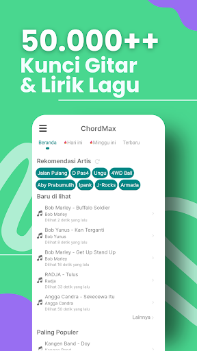 Android application ChordMax - Kunci Gitar Lengkap screenshort
