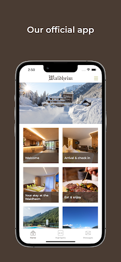 Android application Hotel-Restaurant Waldheim screenshort