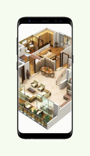 Minimalist 3D Home Floor Plan Design