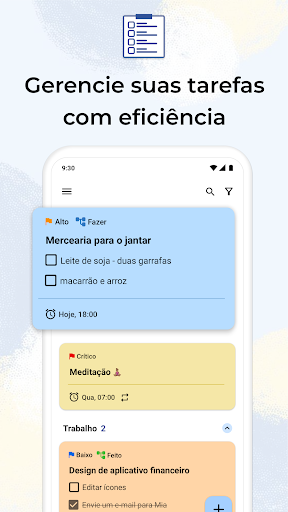 Visualização do aplicativo