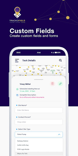 TrackoField: Employee Tracking Screen 3