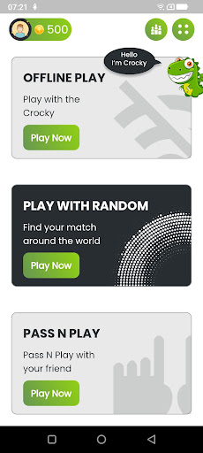Android application Tic Tac Toe with Crocky screenshort