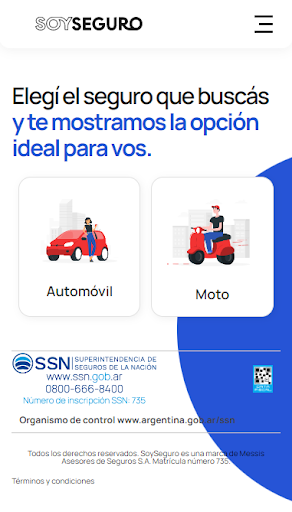 Android application SoySeguro screenshort
