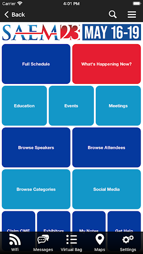 SAEM Annual Meeting Screen 3