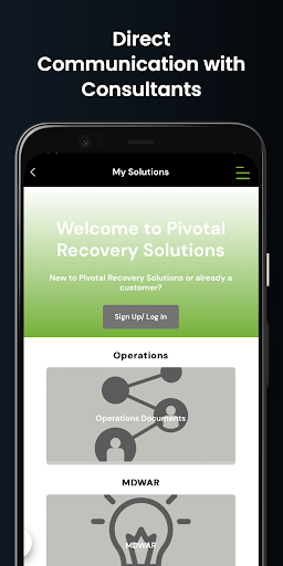 Pivotal Recovery Solutions Screen 2