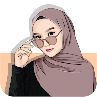 Hijab Muslimah Cartoon Wallpaper