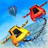 Impossible Flying Chained Car Games icon