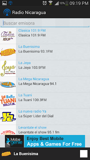 Radio Nicaragua Screen 3