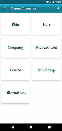 Android application Derma Cosmetics screenshort