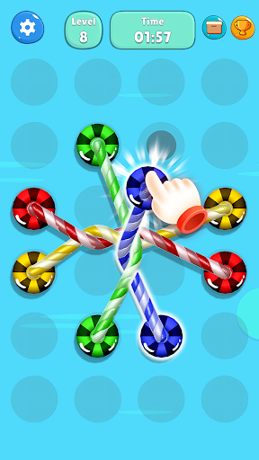 Tangled Line-Knot Untie Puzzle screenshots 2