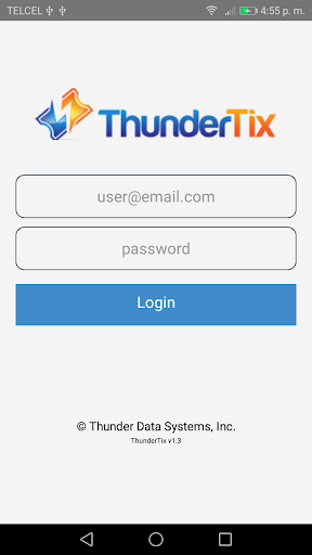 Android application ThunderTix screenshort