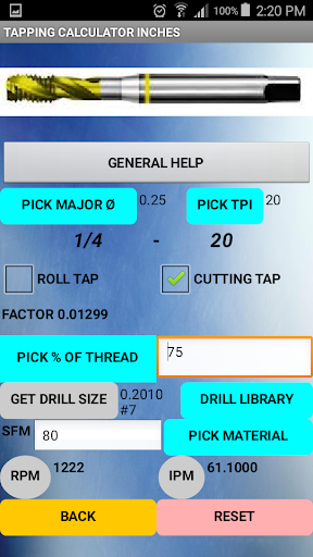 CNC_Eng_Helper Screen 2