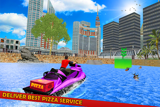 Pizza Delivery Jet Ski Fun  screenshots 1