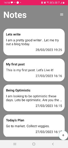 Notes Writer Screen 3