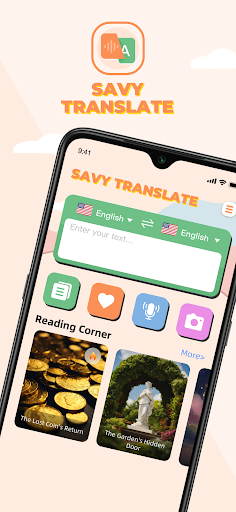 Android application Savy Translate:Voice&Photo screenshort