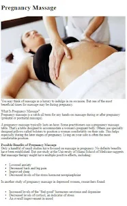 How to Massage a Pregnant Wife