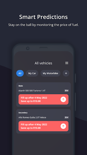Fillapp: SA fuel alerts Screen 3