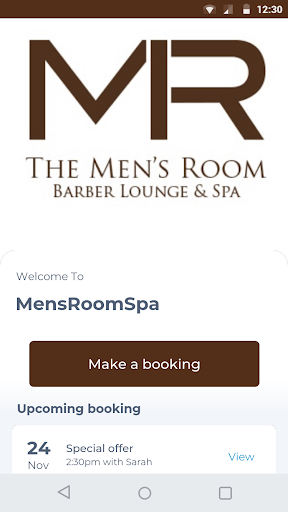 Android application MensRoomSpa screenshort