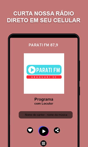 Android application Parati FM 87,9 screenshort