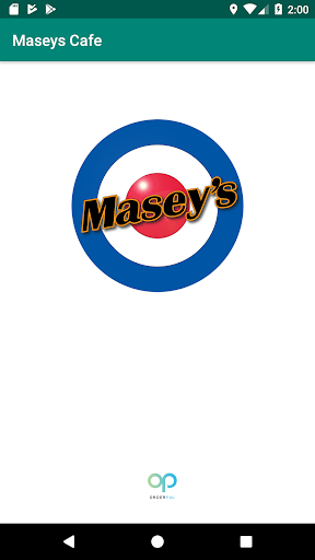 Android application Masey's Cafe screenshort