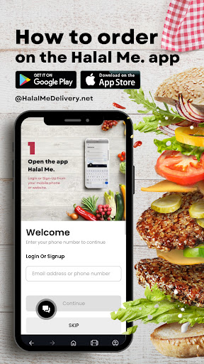 Android application Halal Me. screenshort