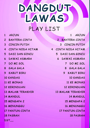 Android application Dangdut Lawas OFFLINE & Lirik screenshort