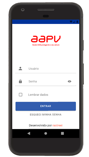 AAPV Rastreamento Screen 2