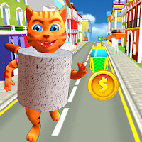 Toilet Paper Cat Run