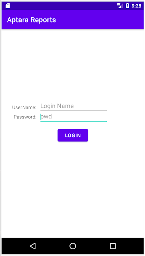 Android application Aptara screenshort